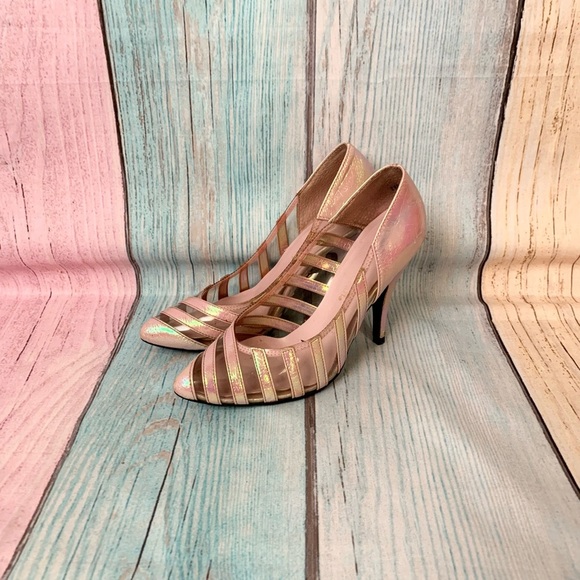 Cute vintage pink heels size 6 - Picture 1 of 12